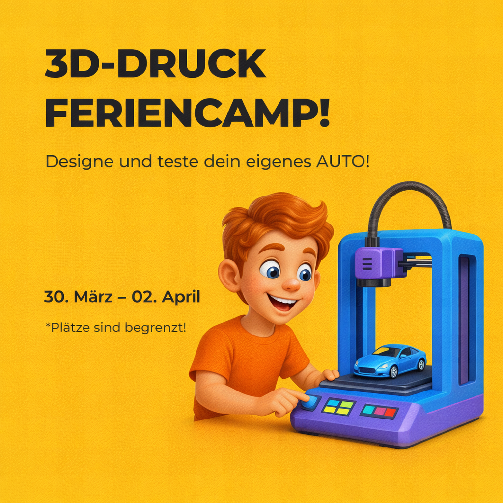 Feriencamp: 3D-Druck – Designe & Drucke dein eigenes Traumauto!